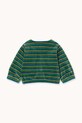 Tinycottons kurtka niemowlęca DUO STRIPES BABY JACKET AW25.253 turkusowy AW25