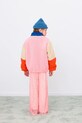 Tinycottons kurtka dziecięca COLOR BLOCK POLAR SHERPA JACKET granatowy AW25.360