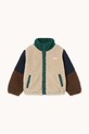 Tinycottons kurtka dziecięca COLOR BLOCK POLAR SHERPA JACKET AW25.360 zielony AW25