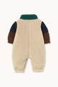 Tinycottons kombinezon niemowlęcy COLOR BLOCK POLAR SHERPA ONE-PIECE AW25.361 zielony AW25