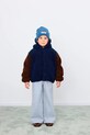Tinycottons kurtka dziecięca COLOR BLOCK POLAR SHERPA HOODIE pozostałe granatowy AW25.362