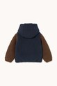 Chłopiec Tinycottons kurtka dziecięca COLOR BLOCK POLAR SHERPA HOODIE AW25.362 granatowy