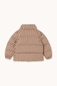 Chłopiec Tinycottons kurtka bawełniana dziecięca STRIPES SHORT PADDED JACKET AW25.484 różowy
