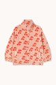 Tinycottons kurtka dziecięca CHERRIES POLAR JACKET bez kaptura pomarańczowy AW25.568