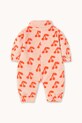 Tinycottons kombinezon niemowlęcy CHERRIES POLAR ONE-PIECE AW25.570 pomarańczowy AW25