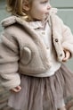 Dětská bunda Donsje Bettie Jacket Bunnies s podšívkou béžová 3041001
