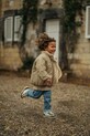 Donsje kurtka dziecięca Oscor Jacket Alpaca bez kaptura zielony 4102301