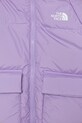 Chłopiec The North Face kurtka puchowa dziecięca KID NORTH DOWN FLEECE LINED PARKA NF0A88VFQZI1 fioletowy