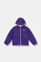 The North Face geacă reversibila pentru copii KID REVERSIBLE PERRITO HOODED JACKET cu captuseala violet NF0A88VJQZI1