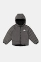 The North Face kétoldalas gyerekdzseki KID REVERSIBLE PERRITO HOODED JACKET NF0A88VJWOO1 fekete AW25