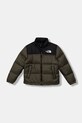 Detská páperová bunda The North Face TEEN 1996 RETRO NUPTSE JACKET zateplené zelená NF0A8A4C21L1