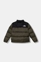 Detská páperová bunda The North Face TEEN 1996 RETRO NUPTSE JACKET NF0A8A4C21L1 zelená AW25