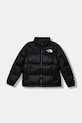 The North Face kurtka puchowa dziecięca TEEN 1996 RETRO NUPTSE JACKET bez kaptura czarny NF0A8A4CGOG1