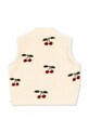 Konges Sløjd bezrękawnik dziecięcy JODY TEDDY VEST GRS KS103481.9BYA beżowy AW25