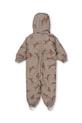 Chłopiec Konges Sløjd kombinezon dziecięcy NOHR SNOWSUIT PRINT KS103517.9BYA zielony