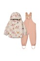 Liewood kurtka i spodnie niemowlęce Manu Rainwear Set LW19910.9BYA beżowy AW25