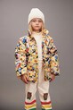 Mini Rodini kurtka dziecięca Flowers bez kaptura żółty 25710115