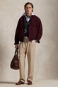 Îmbrăcăminte Polo Ralph Lauren jachetă de bumbac 710961929 burgundia