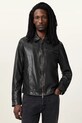 AllSaints geacă de piele MILLER cu captuseala negru M009LA