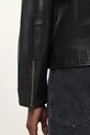 Îmbrăcăminte AllSaints geacă de piele MILLER M009LA negru