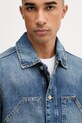 AllSaints kurtka jeansowa męska bawełniana EXILE niebieski M030OC