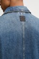 AllSaints kurtka jeansowa męska bawełniana EXILE M030OC niebieski