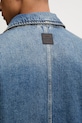 AllSaints kurtka jeansowa męska bawełniana EXILE M030OC niebieski
