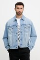 Calvin Klein Jeans kurtka bez kaptura niebieski LV04RB794G