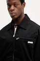 Calvin Klein Jeans jacheta de bumbac negru LV04RC409G