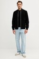 BOSS Orange geacă din piele întoarsă 50543505 negru AW25
