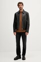 BOSS geacă de piele 50543214 negru AW25