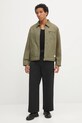 Памучно яке Hugo Blue 50548713 зелен AW25