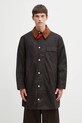 Barbour kurtka bawełniana x Paul Smith Beeston Wax bez kaptura brązowy MWX2514RU71