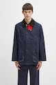 Памучно яке Barbour x Paul Smith OS Bedale Wax без изолация тъмносин MWX2515NY94