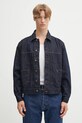 Tommy Jeans geacă jeans necaptusit bleumarin DM0DM22141