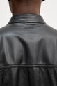 Δερμάτινo jacket HUGO 50540984 μαύρο