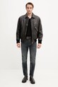 HUGO kurtka bomber skórzana 50541865 brązowy AW25