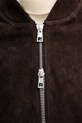 Michael Kors kurtka bomber zamszowa brązowy CT5801E4R4
