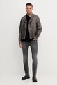 Michael Kors geacă de piele CT5800M69T gri AW25