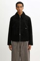 Represent kurtka Shearling Jacket imitacja skóry licowej czarny MLM100132