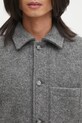 A.P.C. wool jacket veste emile logo gray WVBEH.H32029