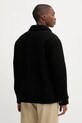 Odzież A.P.C. kurtka wełniana veste emile logo WVBEH.H32029 czarny