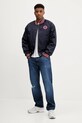 Μπουφάν bomber Guess Jeans M5YL15.WHAA2 σκούρο μπλε AW25