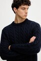 Bally sweter wełniany granatowy MKN07V