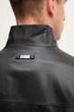 Emporio Armani geacă de piele 01R55P.01P54 negru