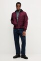 Alpha Industries kurtka bomber 128113.608 bordowy AW25