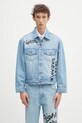 Džínová bunda Sky High Farm Sweet dreams nezateplené modrá SHF07J003