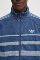 Rifľová bunda adidas Originals First Tt Denim modrá JX6457