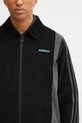 adidas Originals geacă din velur Pro Track Top negru JX3085