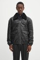 Drôle de Monsieur kurtka skórzana Le Blouson Cuir bez kaptura czarny PERM.CT109.LH001